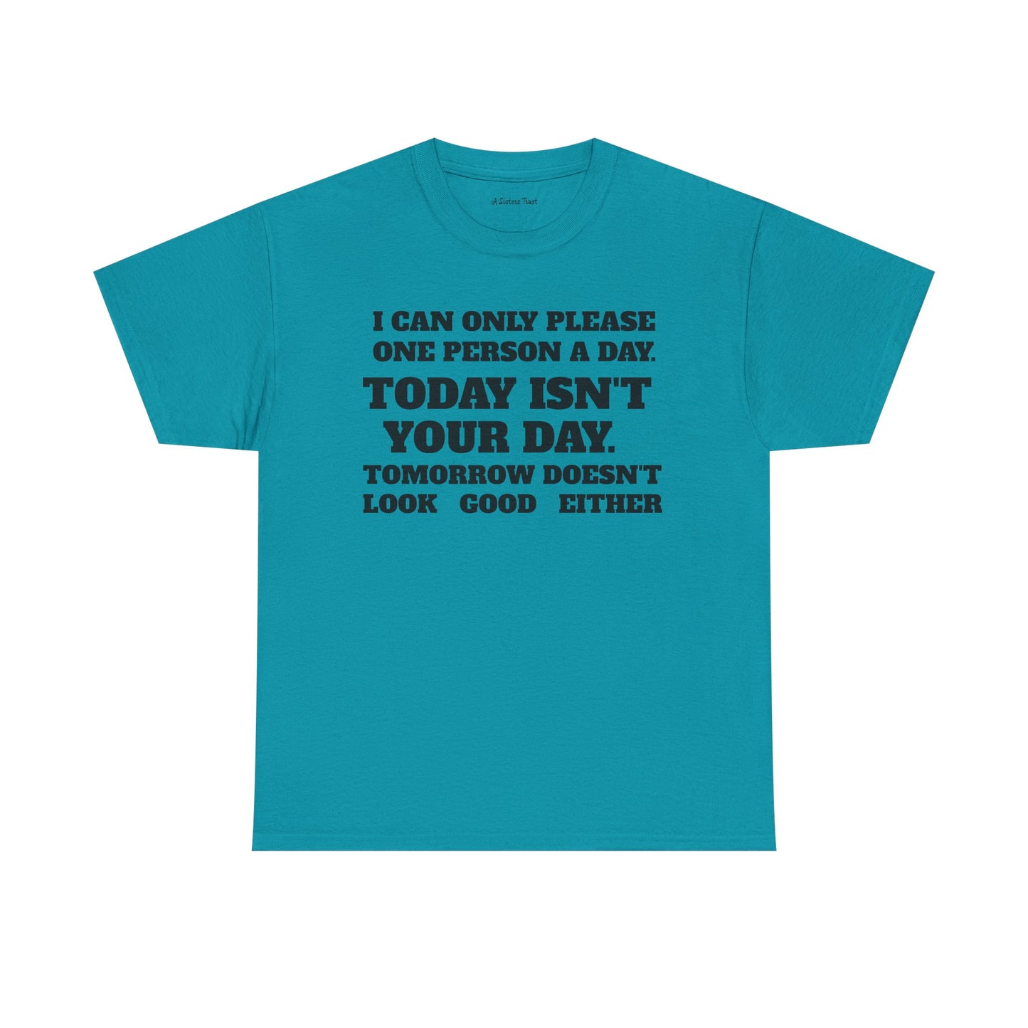 Humorous Unisex Heavy Cotton Tee - "Today Isn't Your Day"