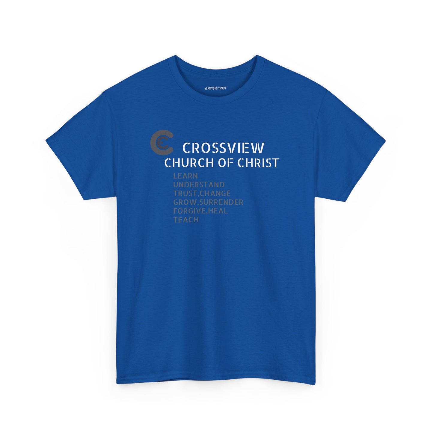Crossview Church of Christ Tee, Unisex Cotton Shirt, Community Apparel, Faith-Based Gift, Church Gathering Outfit