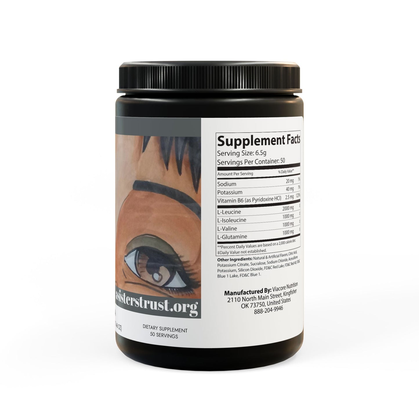 BCAA Supplement, Grape (325g, 11.46oz, 50 servings)