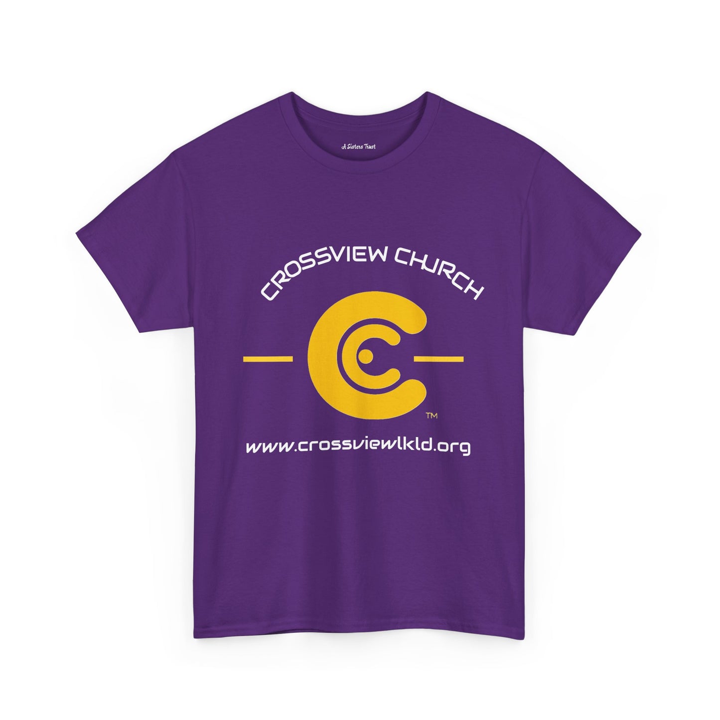 Retro Style Unisex Heavy Cotton Tee - Yellow Graphic C Design