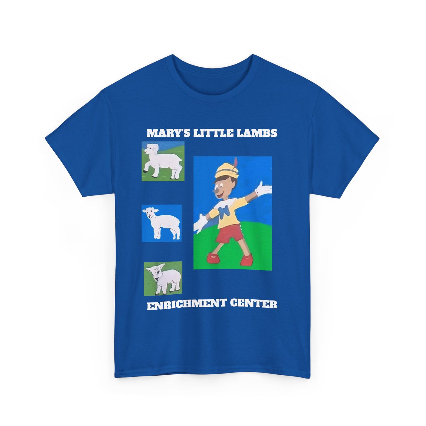 Mary's Little Lambs Enrichment Center Unisex Heavy Cotton Tee – Fun Graphic Tee for Kids & Animal Lovers