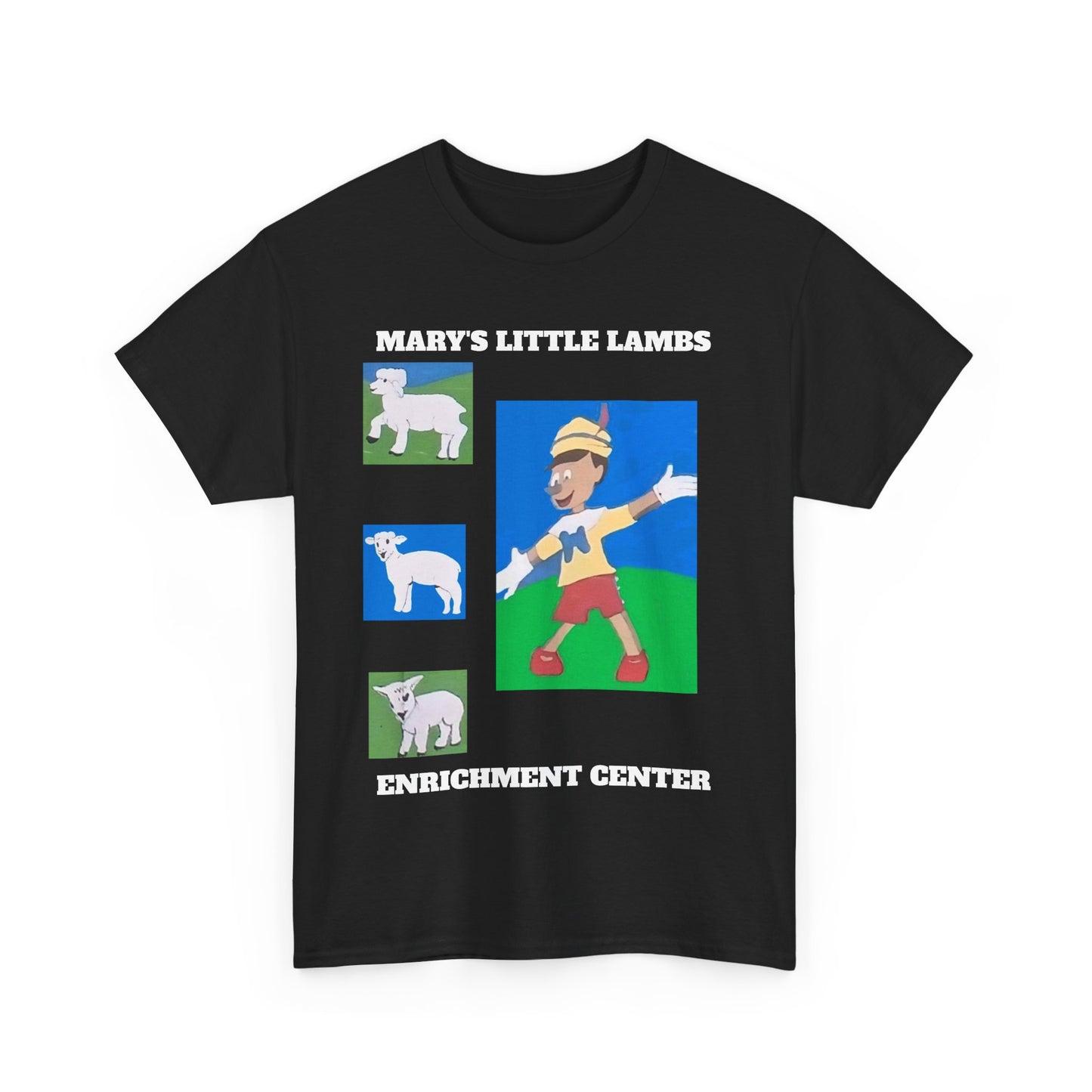 Mary's Little Lambs Enrichment Center Unisex Heavy Cotton Tee – Fun Graphic Tee for Kids & Animal Lovers