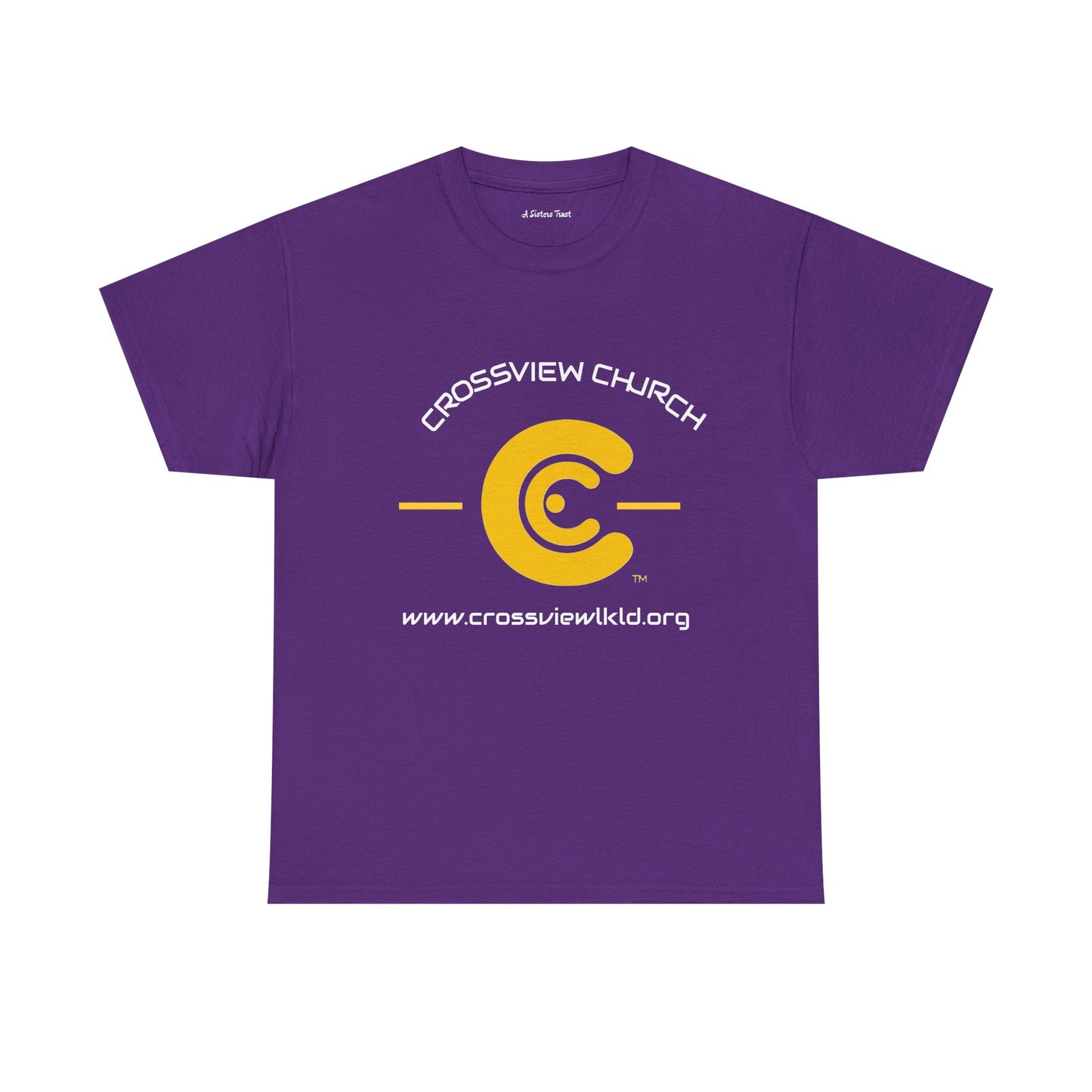 Retro Style Unisex Heavy Cotton Tee - Yellow Graphic C Design