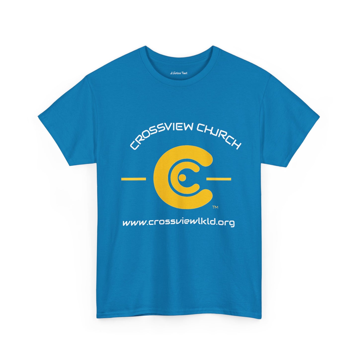 Retro Style Unisex Heavy Cotton Tee - Yellow Graphic C Design