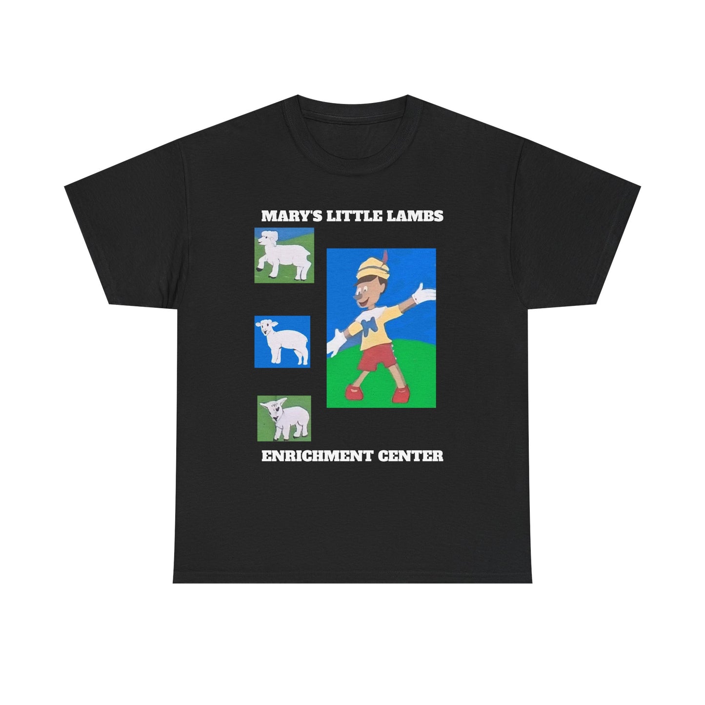 Mary's Little Lambs Enrichment Center Unisex Heavy Cotton Tee – Fun Graphic Tee for Kids & Animal Lovers