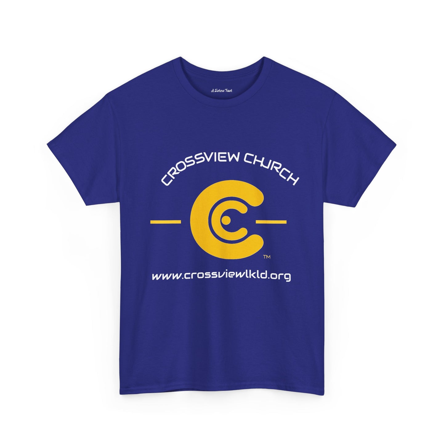 Retro Style Unisex Heavy Cotton Tee - Yellow Graphic C Design