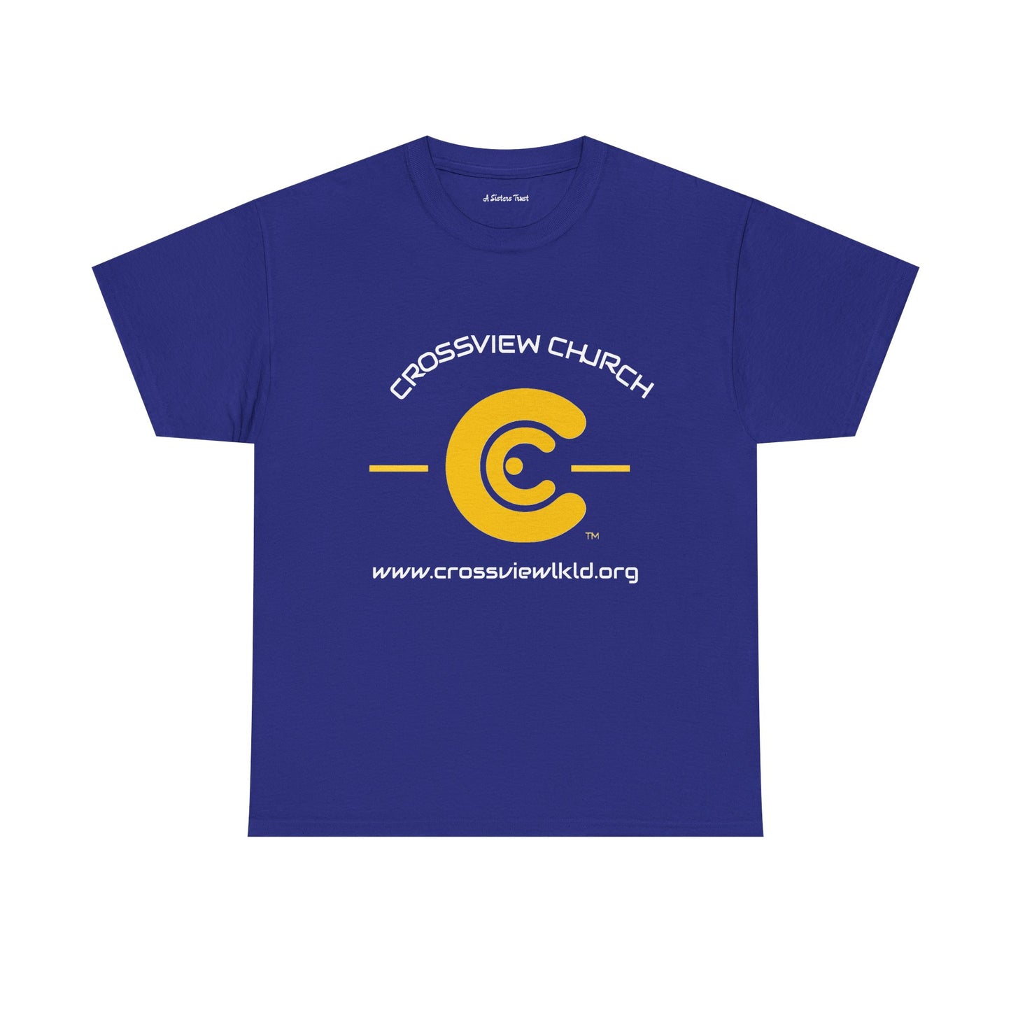 Retro Style Unisex Heavy Cotton Tee - Yellow Graphic C Design