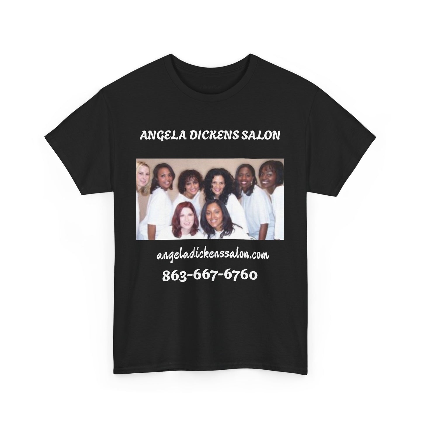 Unisex Heavy Cotton Tee - Angela Dickens Salon Team Shirt