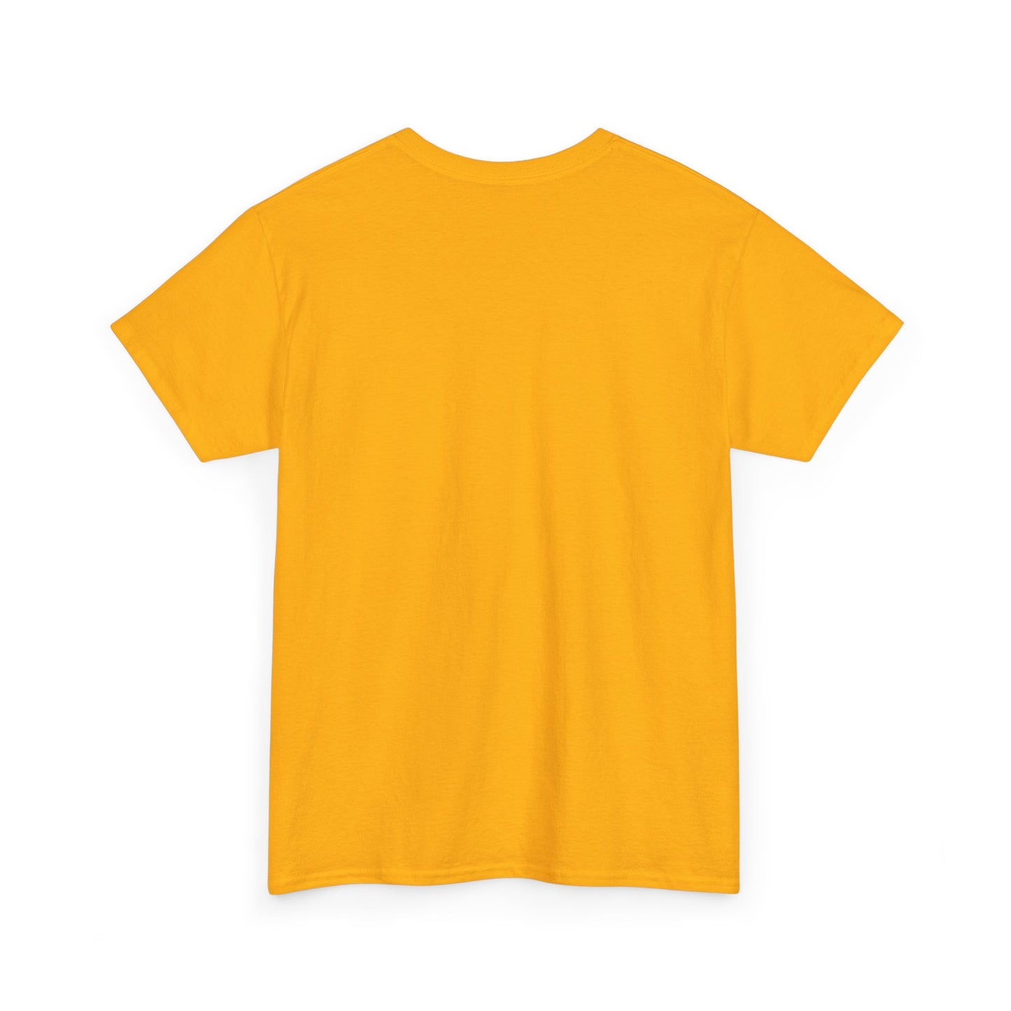 Retro Style Unisex Heavy Cotton Tee - Yellow Graphic C Design