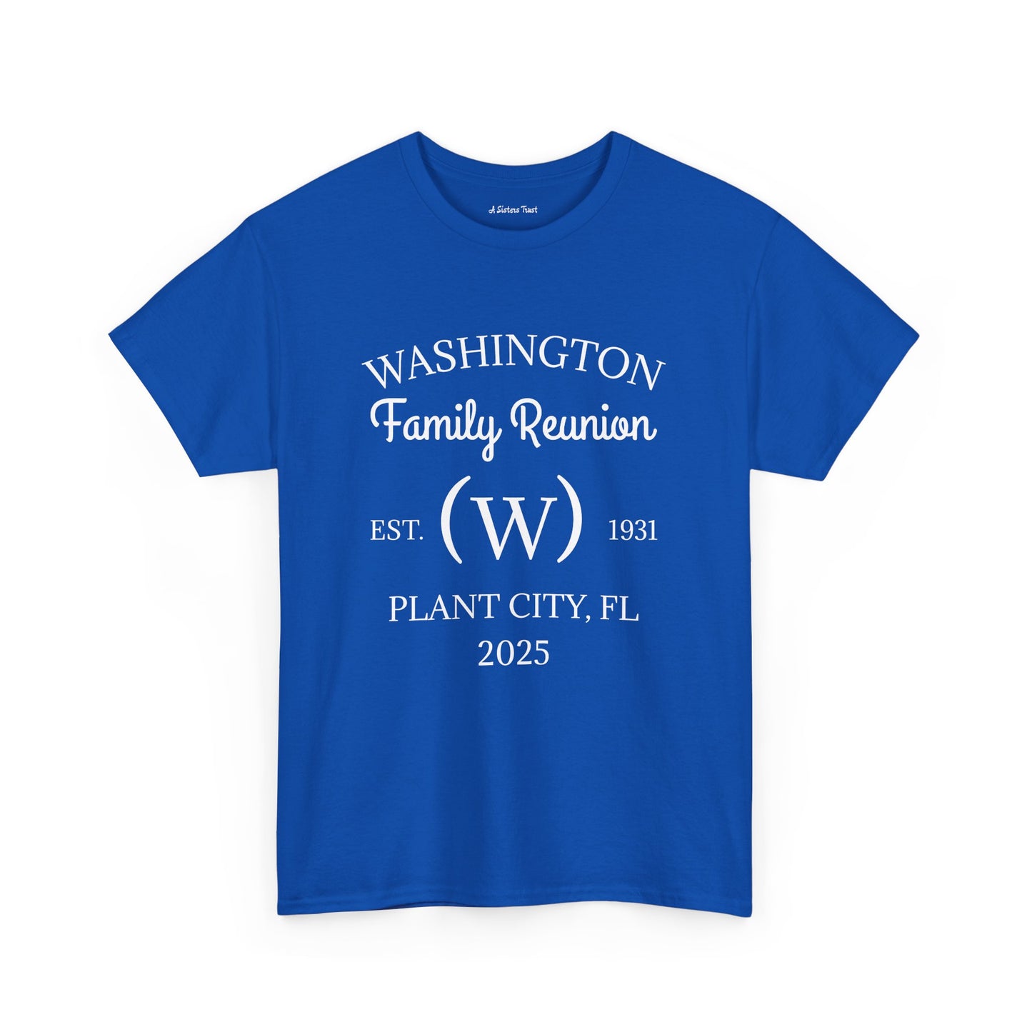Custom Family Reunion Tee - Washington Family (Est. 2025) - Unisex Heavy Cotton