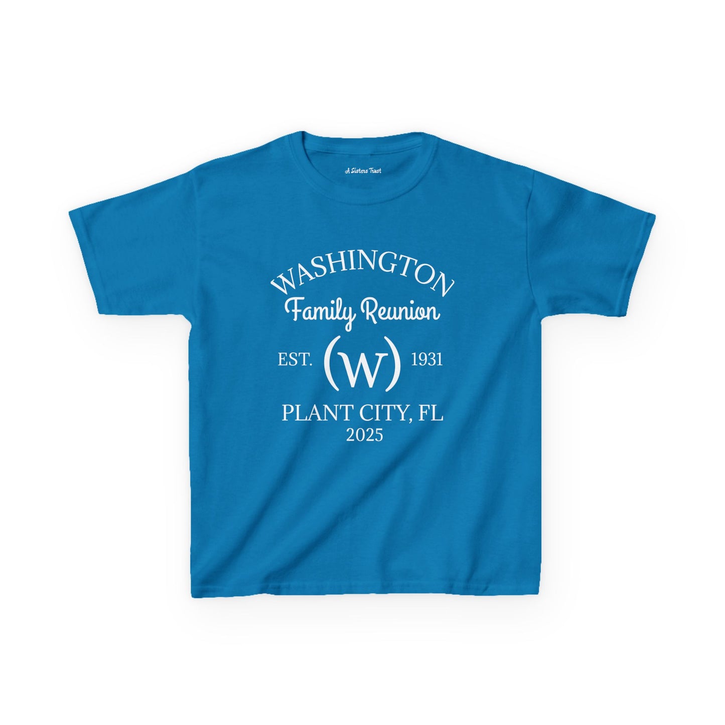 Washington Family Reunion Kids Heavy Cotton Tee - Custom Family Shirt for Kids