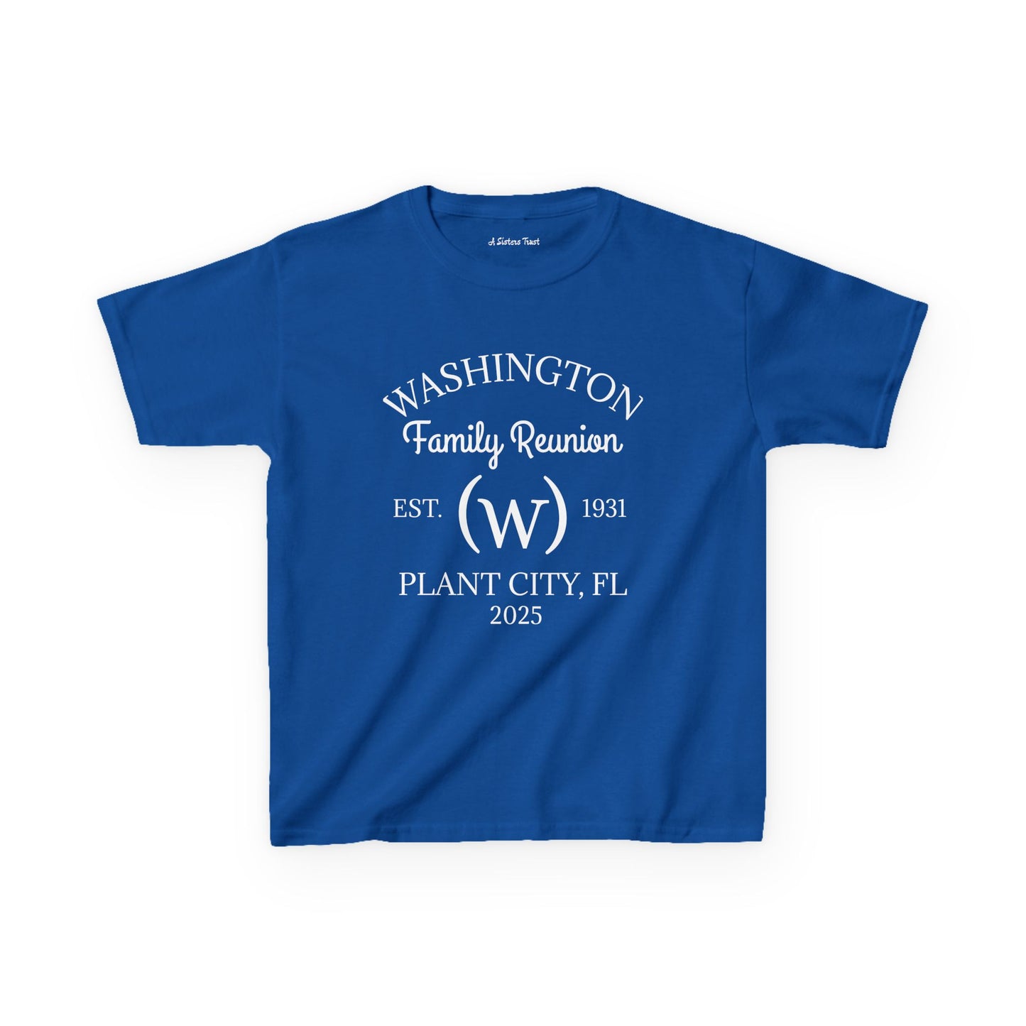 Washington Family Reunion Kids Heavy Cotton Tee - Custom Family Shirt for Kids
