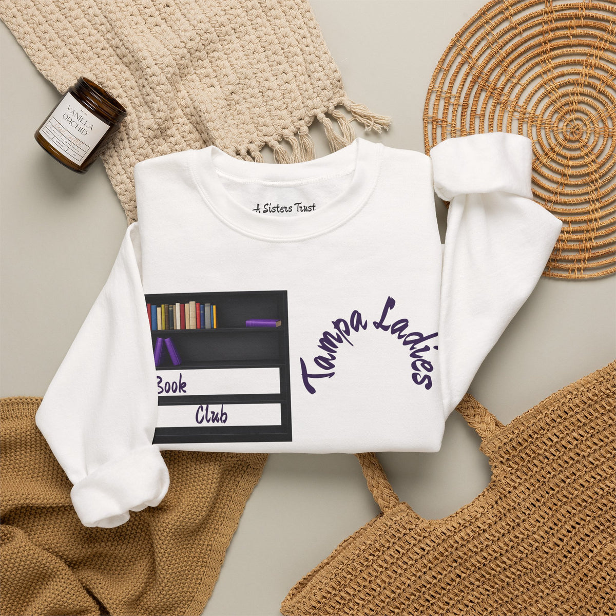 Turning Pages Book Lover Crewneck Sweatshirt