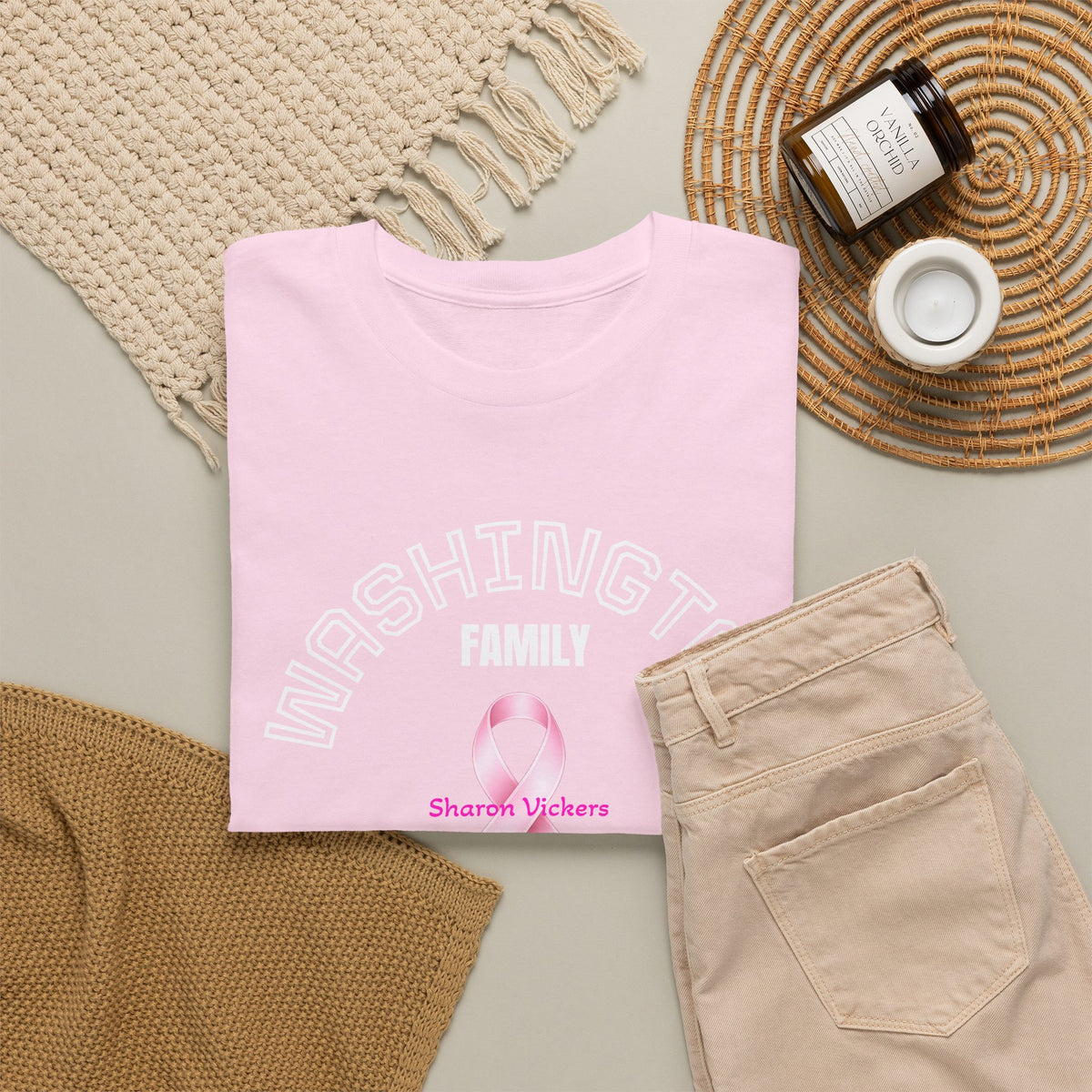 Breast Cancer Awareness Pink Ribbon Tee