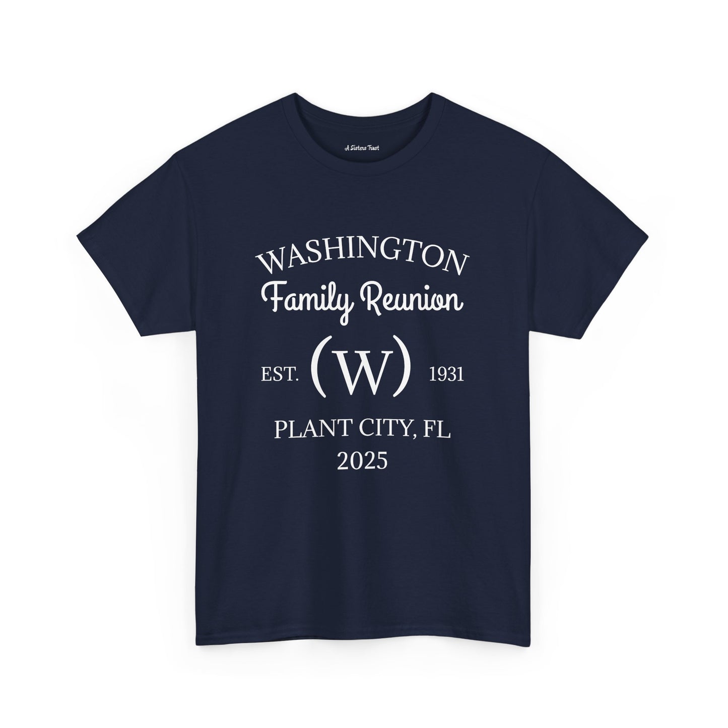 Custom Family Reunion Tee - Washington Family (Est. 2025) - Unisex Heavy Cotton