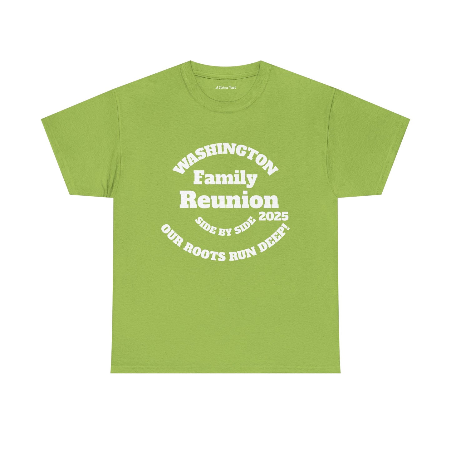Washington Family Reunion Tee - Our Roots Run Deep - Unisex Heavy Cotton T-Shirt