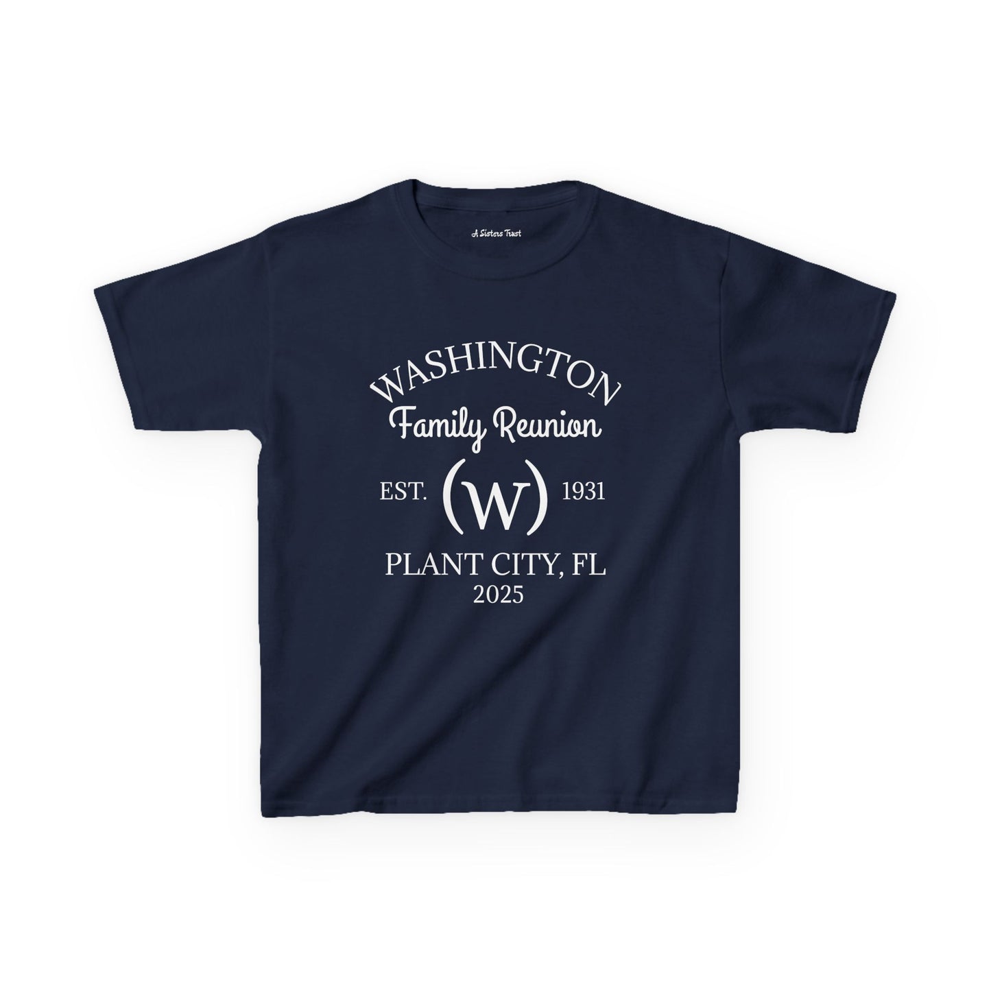 Washington Family Reunion Kids Heavy Cotton Tee - Custom Family Shirt for Kids