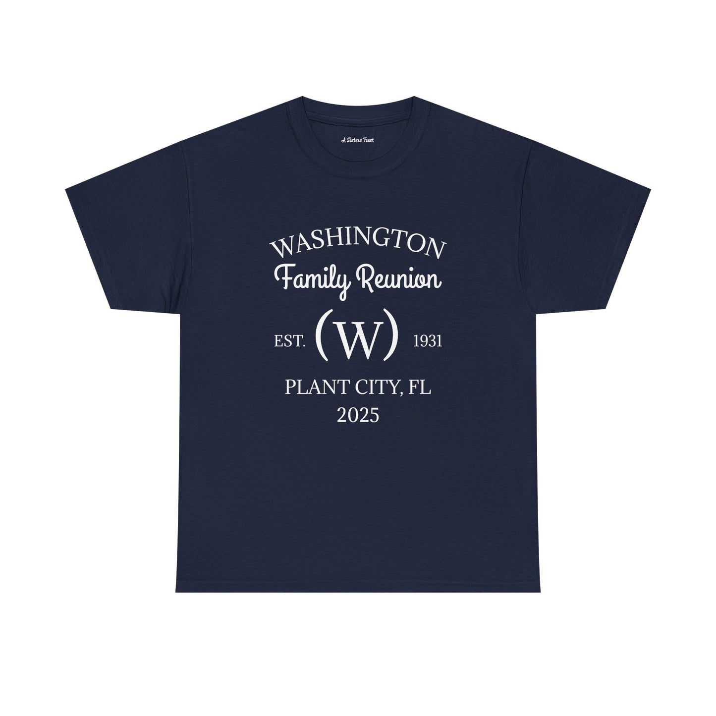 Custom Family Reunion Tee - Washington Family (Est. 2025) - Unisex Heavy Cotton
